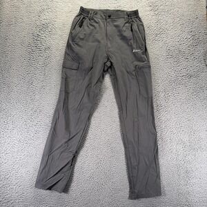 Clothin Pant Men S Gray Nylon Windbreaker Cargo Straight Gorpcore Hiking Stretch
